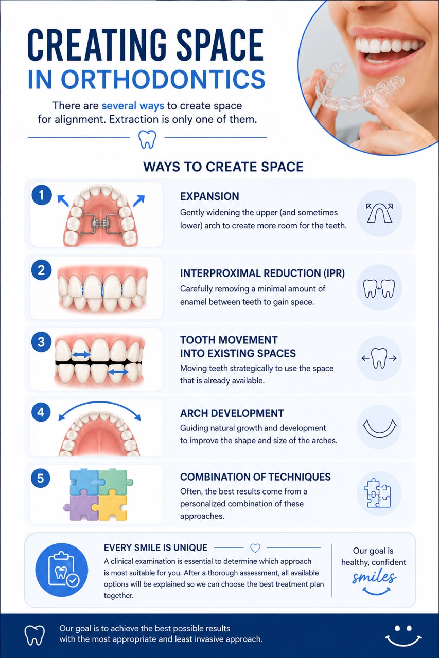Creating space in orthodontics — treatment approaches